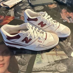New Balance 550 Maroon and Salt